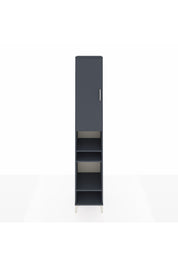 Hyperion Dolap 7 Raflı Tek Kapaklı 44x44x243 Antrasit-Antrasit