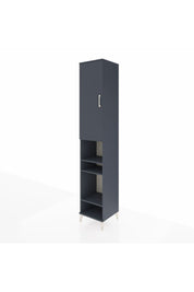Hyperion Dolap 7 Raflı Tek Kapaklı 44x44x243 Antrasit-Antrasit