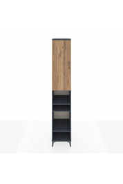 Hyperion Dolap 7 Raflı Tek Kapaklı 44x44x243 Antrasit-Çam