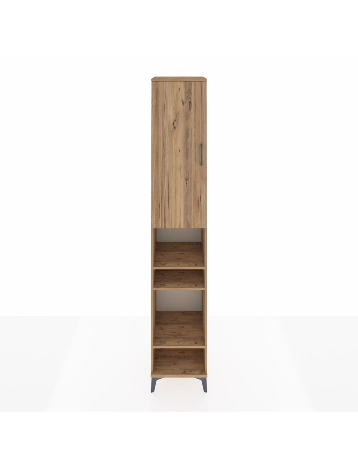 Hyperion Dolap 7 Raflı Tek Kapaklı 44x44x243 Çam-Çam