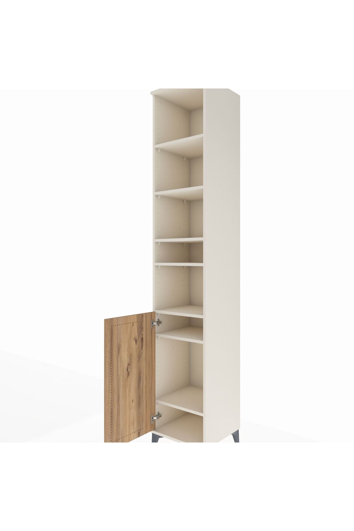 Hyperion Dolap 7 Raflı Tek Kapaklı 44x44x243 Aytaşı-Çam