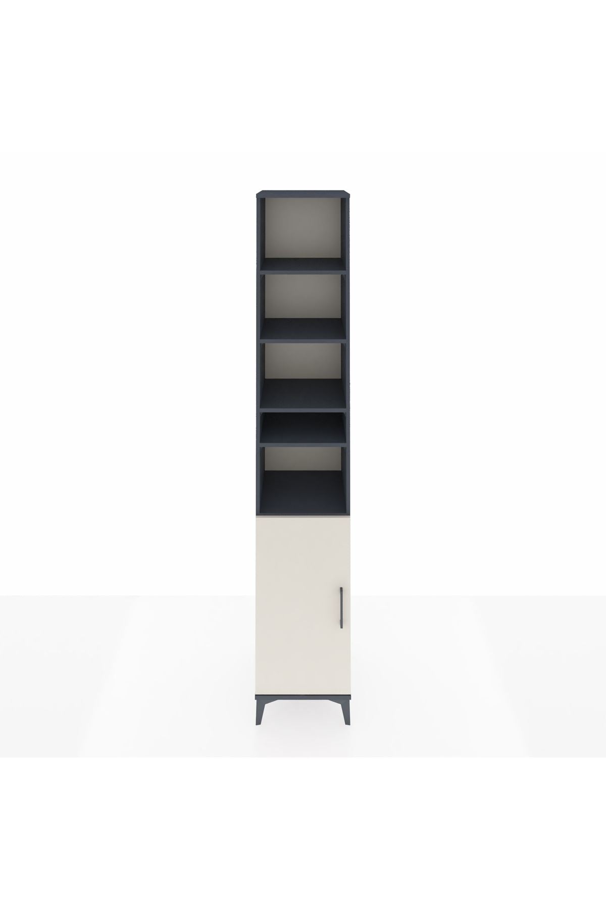 Hyperion Dolap 7 Raflı Tek Kapaklı 44x44x243 Antrasit-Aytaşı