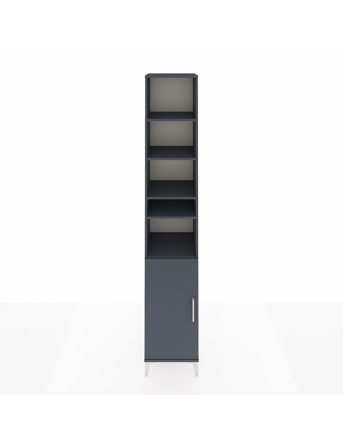 Hyperion Dolap 7 Raflı Tek Kapaklı 44x44x243 Antrasit-Antrasit