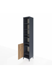 Hyperion Dolap 7 Raflı Tek Kapaklı 44x44x243 Antrasit-Çam