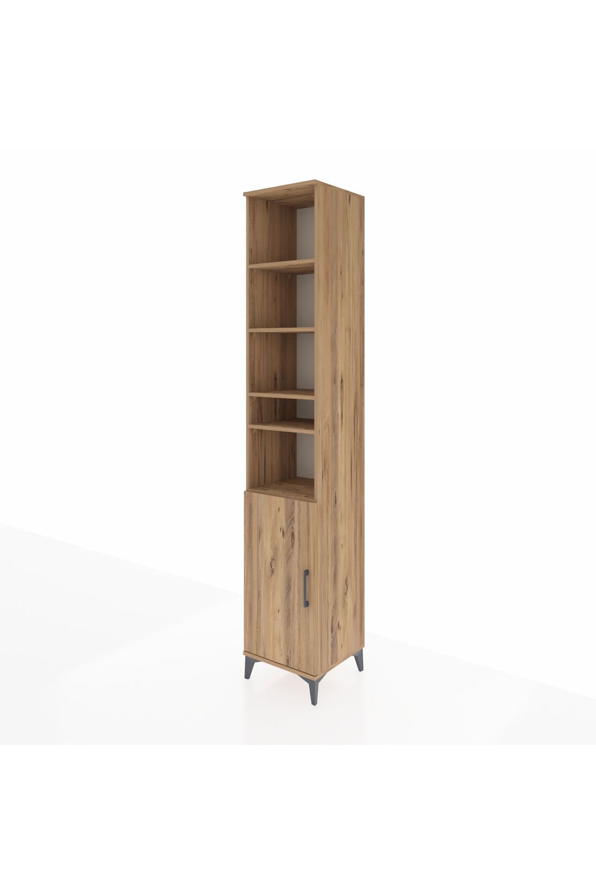 Hyperion Dolap 7 Raflı Tek Kapaklı 44x44x243 Çam-Çam