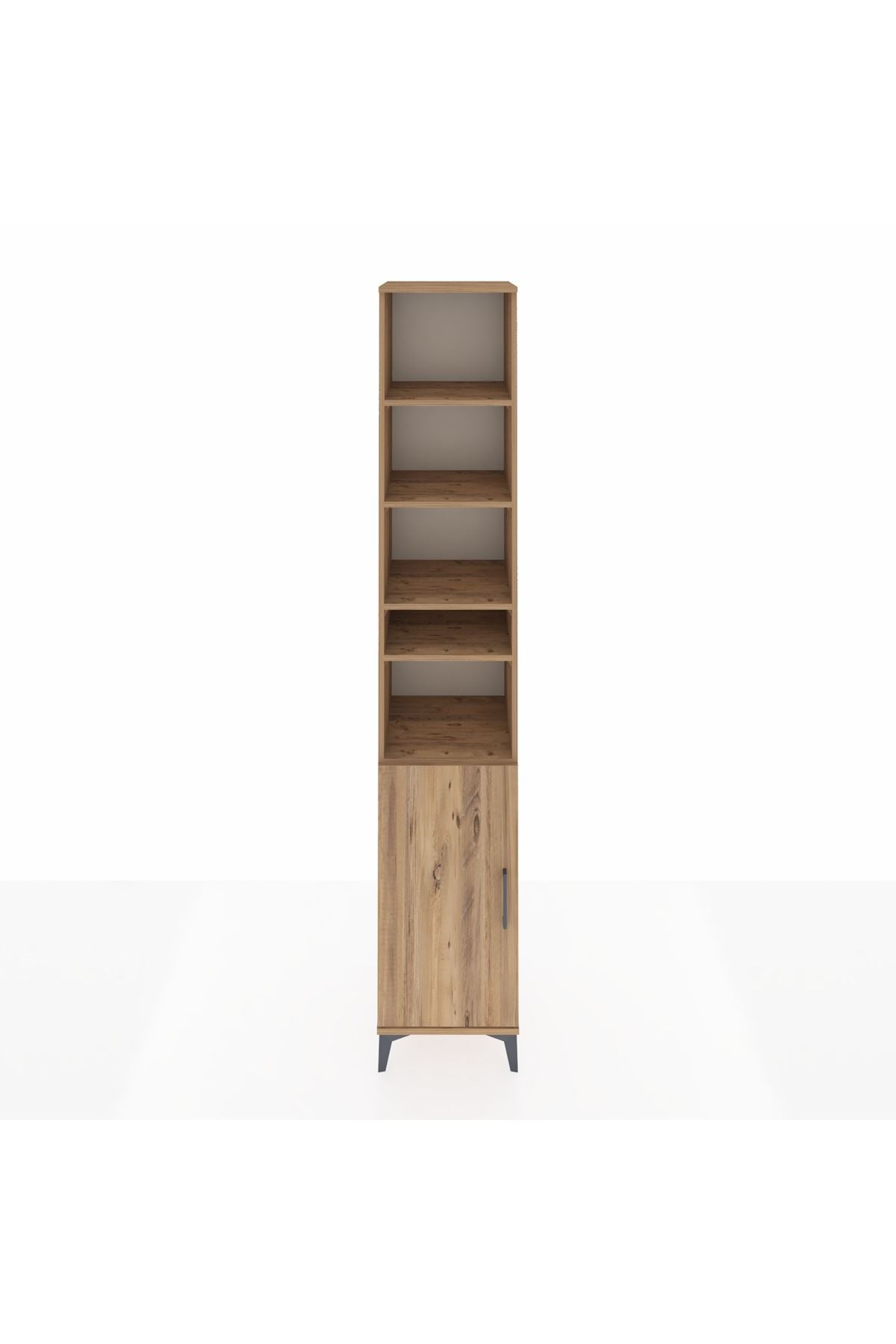 Hyperion Dolap 7 Raflı Tek Kapaklı 44x44x243 Çam-Çam