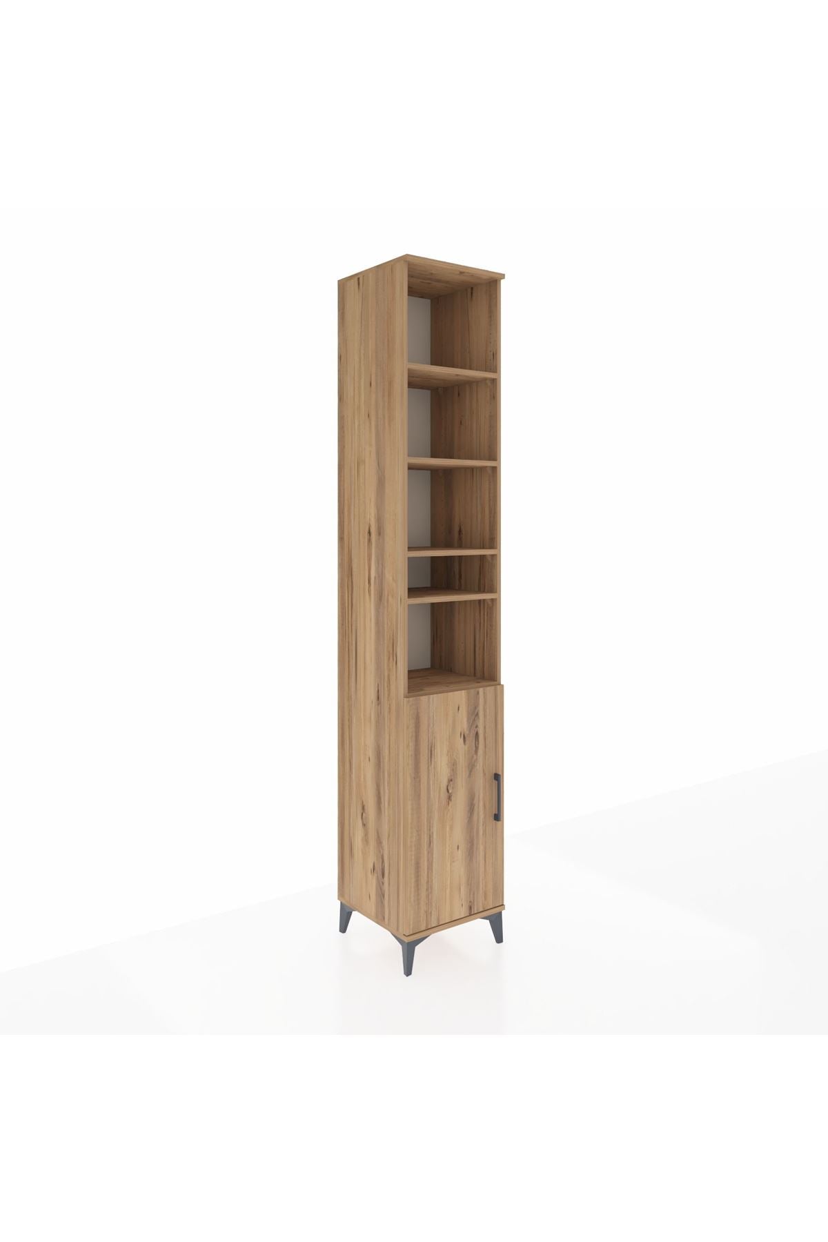 Hyperion Dolap 7 Raflı Tek Kapaklı 44x44x243 Çam-Çam