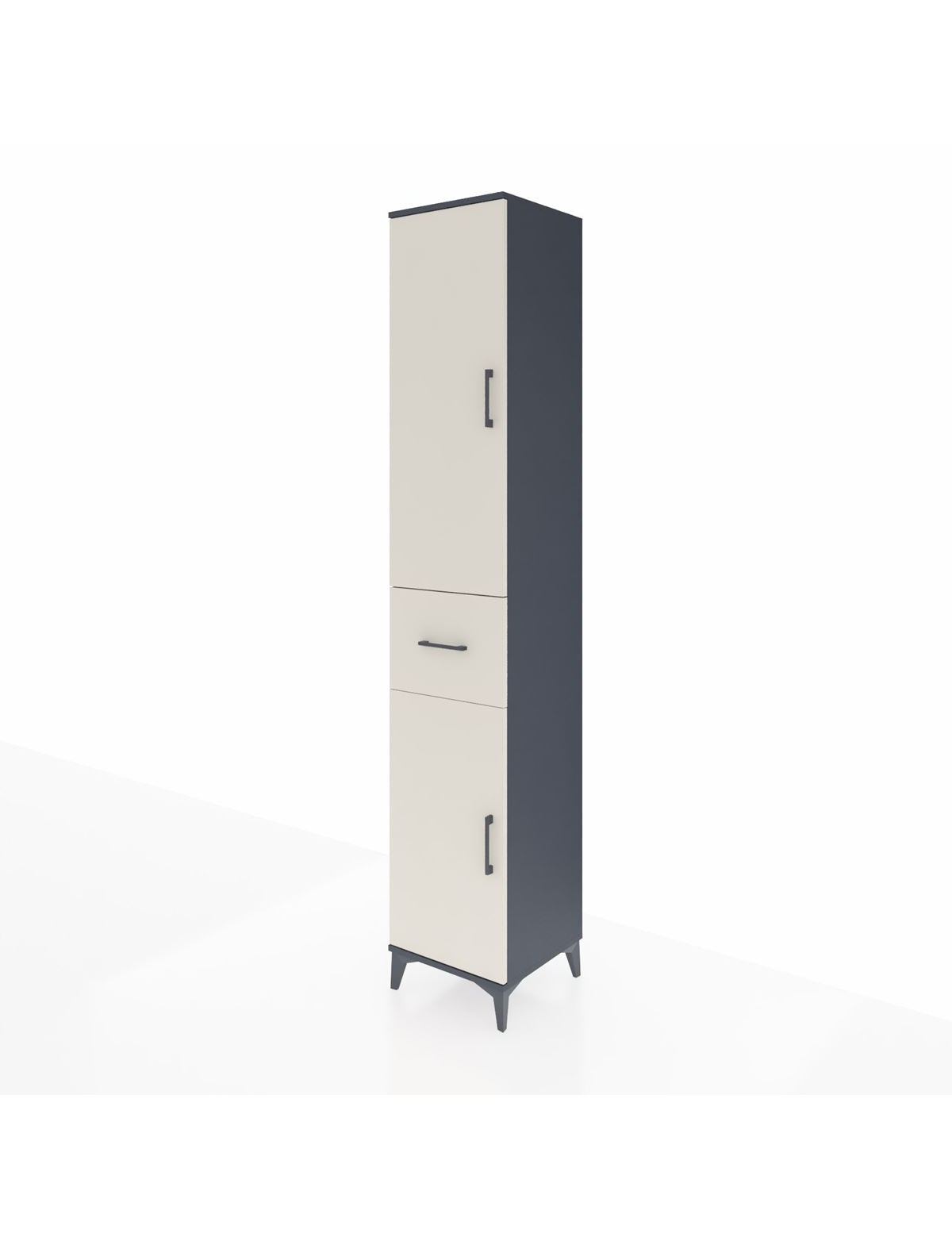 Hyperion Dolap 4 Raflı Tek Çekmeceli Tek Askılı 44x44x243 - S64M026V4B