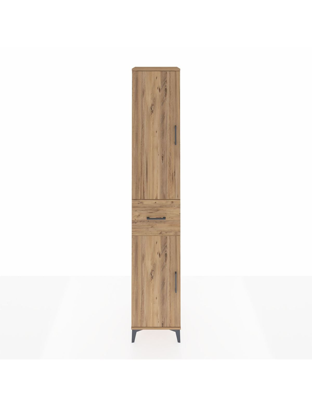 Hyperion Dolap 4 Raflı Tek Çekmeceli Tek Askılı 44x44x243 Çam-Çam