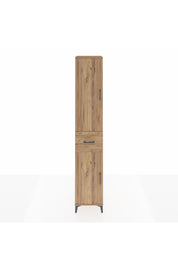 Hyperion Dolap 4 Raflı Tek Çekmeceli Tek Askılı 44x44x243 Çam-Çam