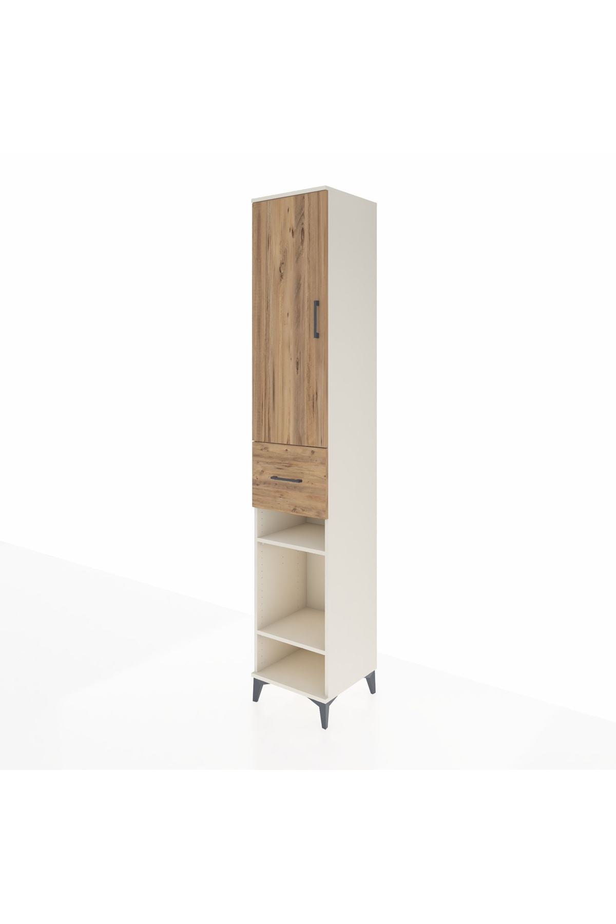 Hyperion Dolap 4 Raflı Tek Çekmeceli Tek Askılı 44x44x243 Aytaşı-Çam