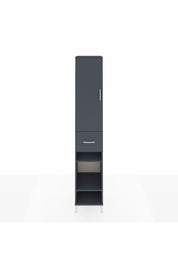 Hyperion Dolap 4 Raflı Tek Çekmeceli Tek Askılı 44x44x243 Antrasit-Antrasit