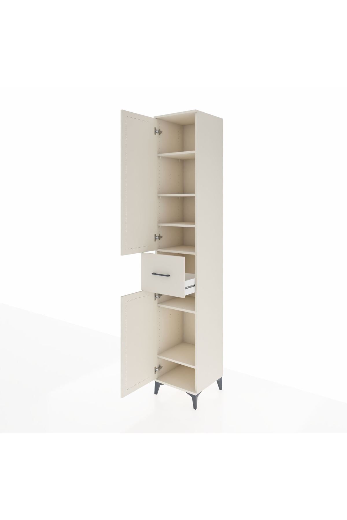 Hyperion Dolap 6 Raflı Tek Çekmeceli 2 Kapaklı 44x44x243 Aytaşı-Aytaşı