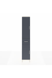 Hyperion Dolap 6 Raflı Tek Çekmeceli 2 Kapaklı 44x44x243 Aytaşı-Antrasit