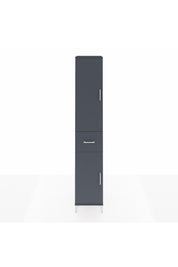 Hyperion Dolap 6 Raflı Tek Çekmeceli 2 Kapaklı 44x44x243 Antrasit-Antrasit