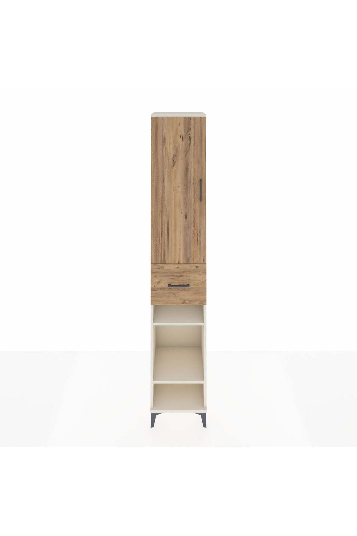 Hyperion Dolap 6 Raflı Tek Çekmeceli Tek Kapaklı 44x44x243 Aytaşı-Çam