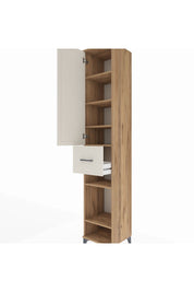 Hyperion Dolap 6 Raflı Tek Çekmeceli Tek Kapaklı 44x44x243 Çam-Aytaşı