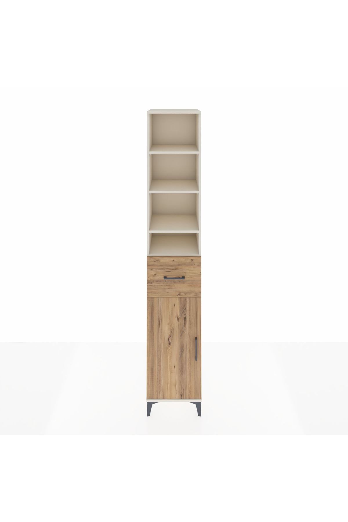 Hyperion Dolap 6 Raflı Tek Çekmeceli Tek Kapaklı 44x44x243 Aytaşı-Çam