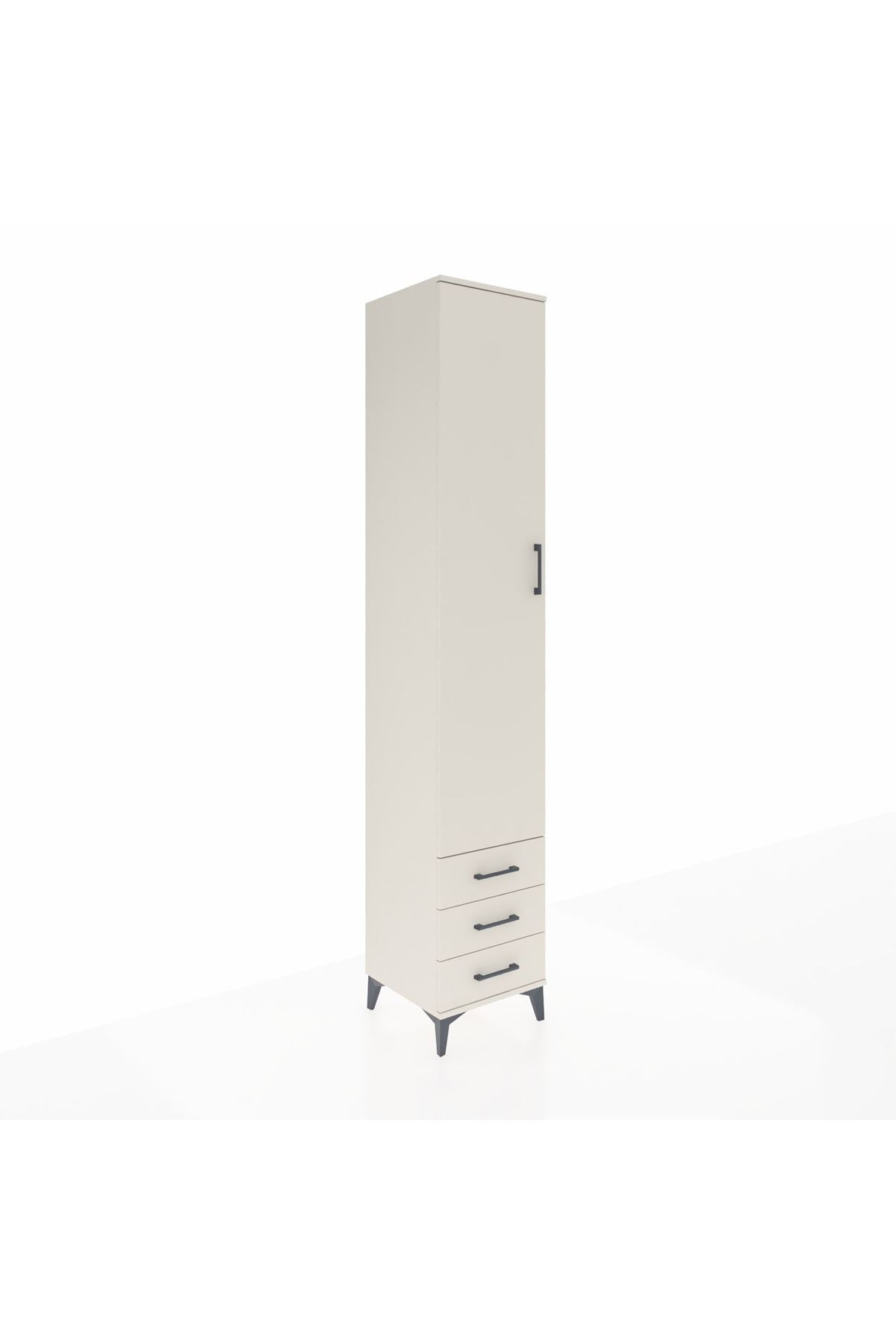 Hyperion Dolap 3 Raflı 3 Çekmeceli Tek Askılı 44x44x243 Aytaşı-Aytaşı