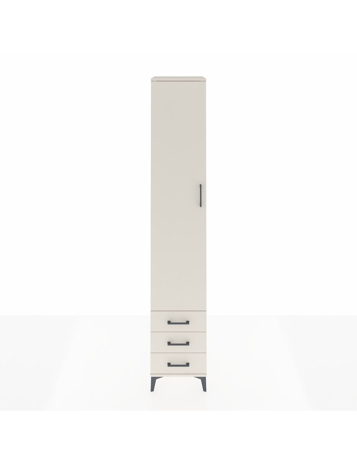 Hyperion Dolap 3 Raflı 3 Çekmeceli Tek Askılı 44x44x243 Aytaşı-Aytaşı