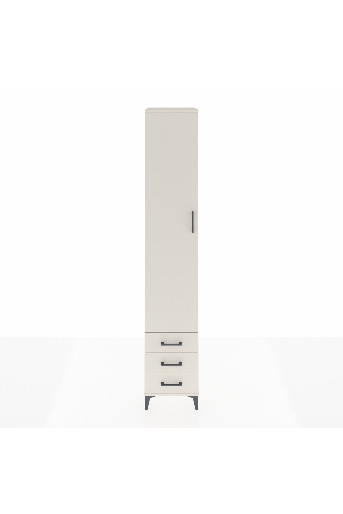 Hyperion Dolap 3 Raflı 3 Çekmeceli Tek Askılı 44x44x243 Aytaşı-Aytaşı