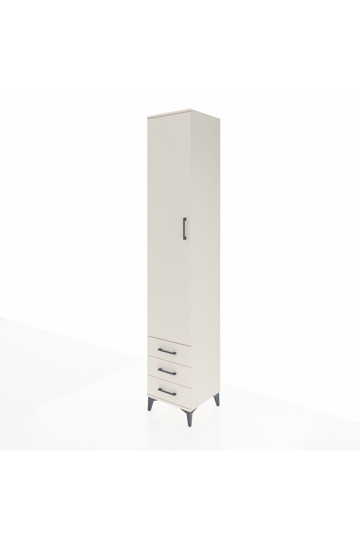 Hyperion Dolap 3 Raflı 3 Çekmeceli Tek Askılı 44x44x243 Aytaşı-Aytaşı