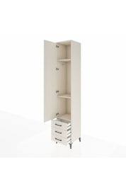 Hyperion Dolap 3 Raflı 3 Çekmeceli Tek Askılı 44x44x243 Aytaşı-Aytaşı