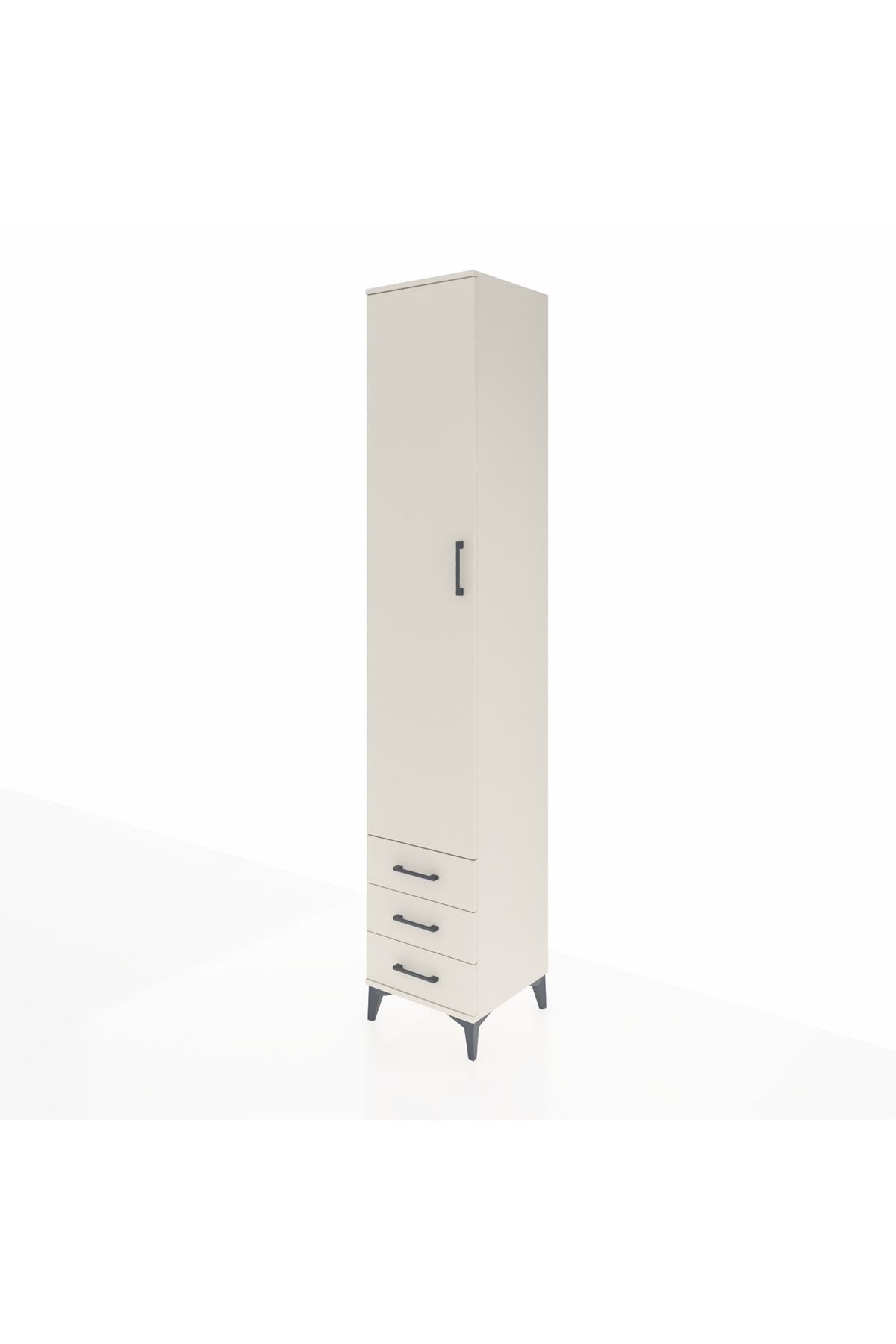 Hyperion Dolap 5 Raflı 3 Çekmeceli Tek Kapaklı 44x44x243 Aytaşı-Aytaşı