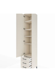 Hyperion Dolap 5 Raflı 3 Çekmeceli Tek Kapaklı 44x44x243 Aytaşı-Aytaşı