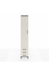 Hyperion Dolap 5 Raflı 3 Çekmeceli Tek Kapaklı 44x44x243