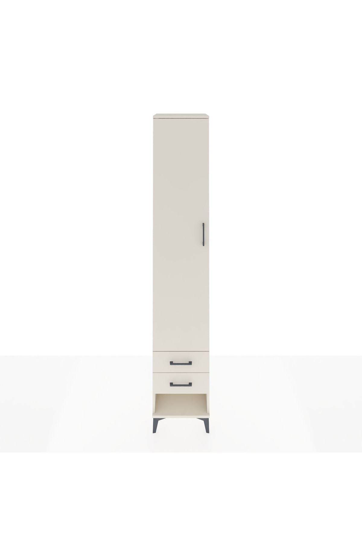 Hyperion Dolap 3 Raflı 2 Çekmeceli Tek Askılı 44x44x243 Aytaşı-Aytaşı