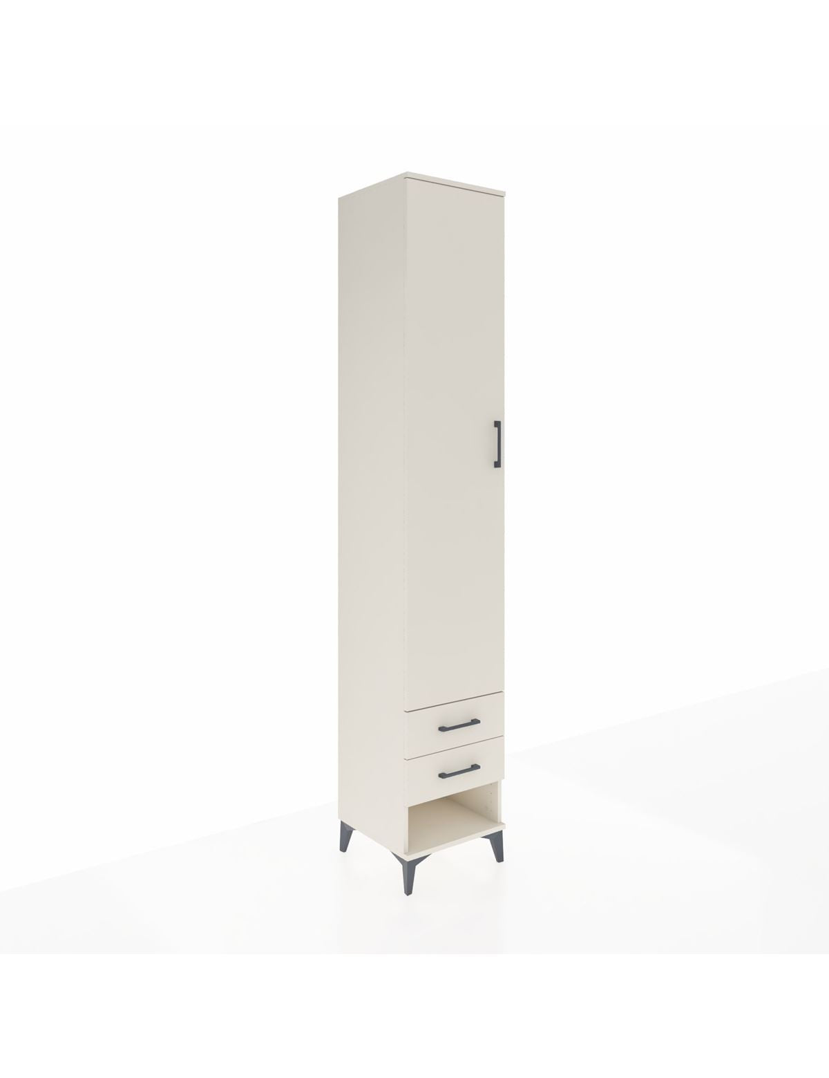 Hyperion Dolap 3 Raflı 2 Çekmeceli Tek Askılı 44x44x243 Aytaşı-Aytaşı