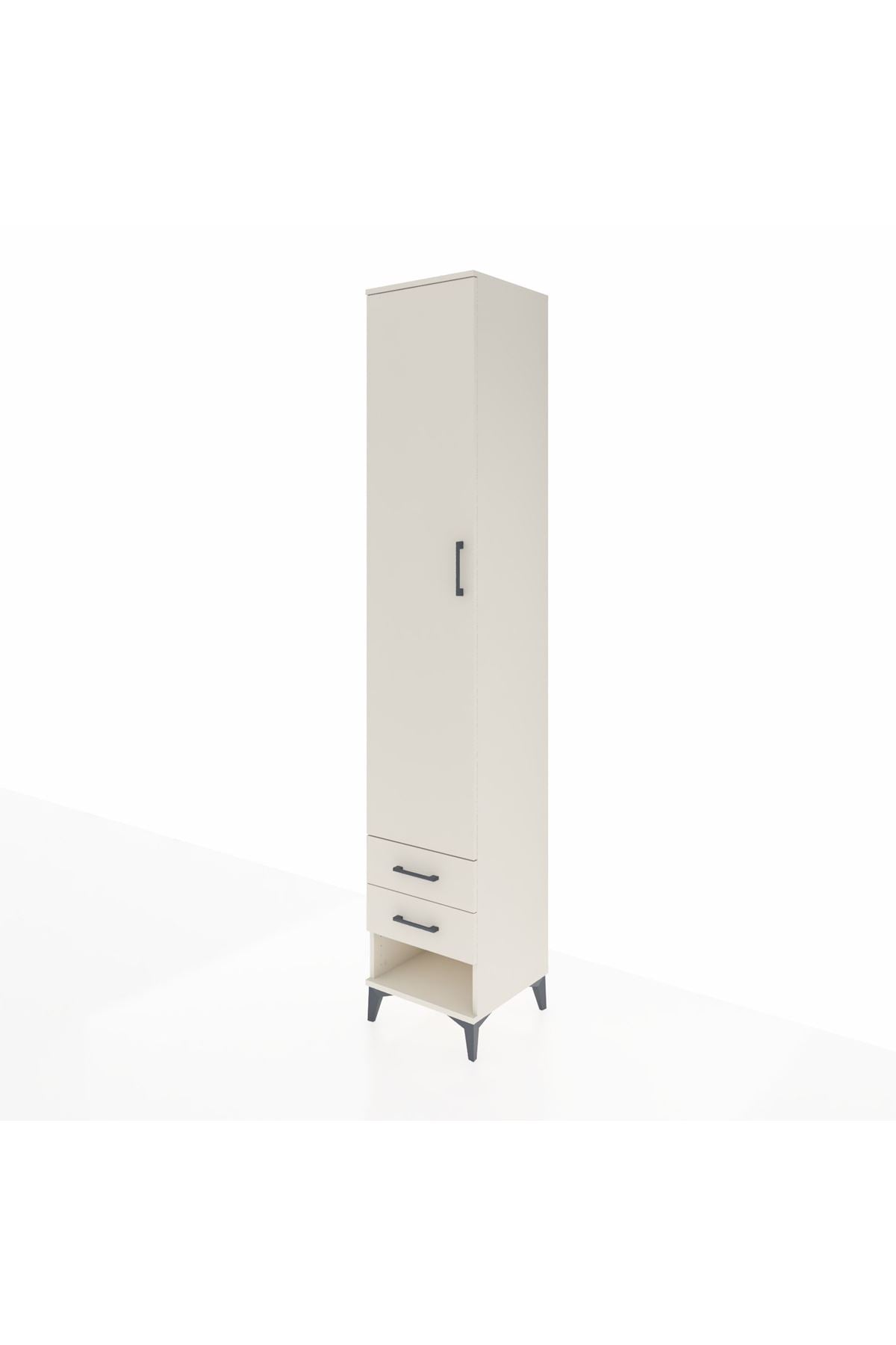 Hyperion Dolap 5 Raflı 2 Çekmeceli Tek Kapaklı 44x44x243 Aytaşı-Aytaşı