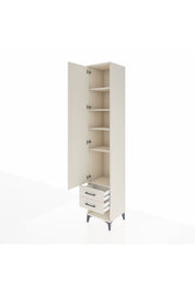 Hyperion Dolap 5 Raflı 2 Çekmeceli Tek Kapaklı 44x44x243 Aytaşı-Aytaşı