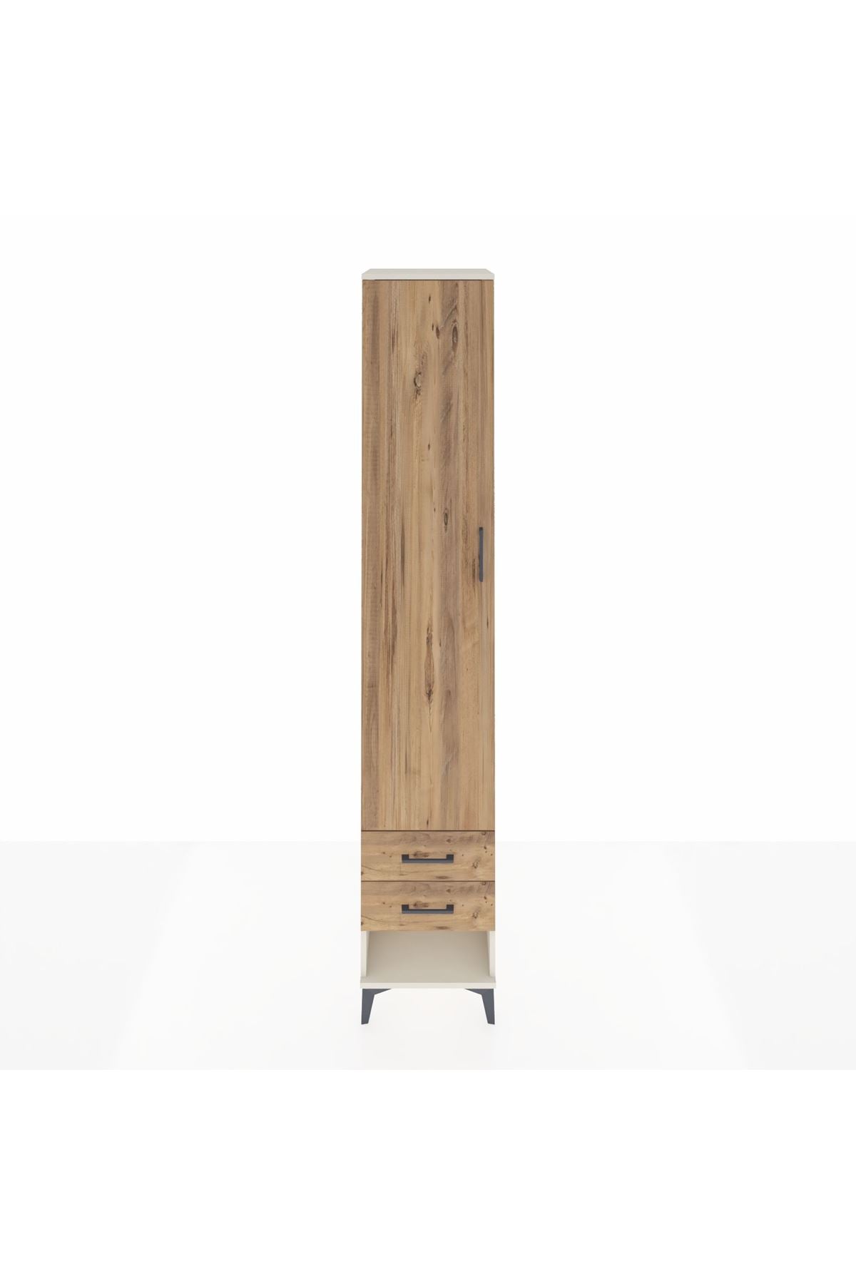 Hyperion Dolap 5 Raflı 2 Çekmeceli Tek Kapaklı 44x44x243 Aytaşı-Çam