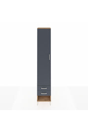 Hyperion Dolap 5 Raflı 2 Çekmeceli Tek Kapaklı 44x44x243 Çam-Antrasit