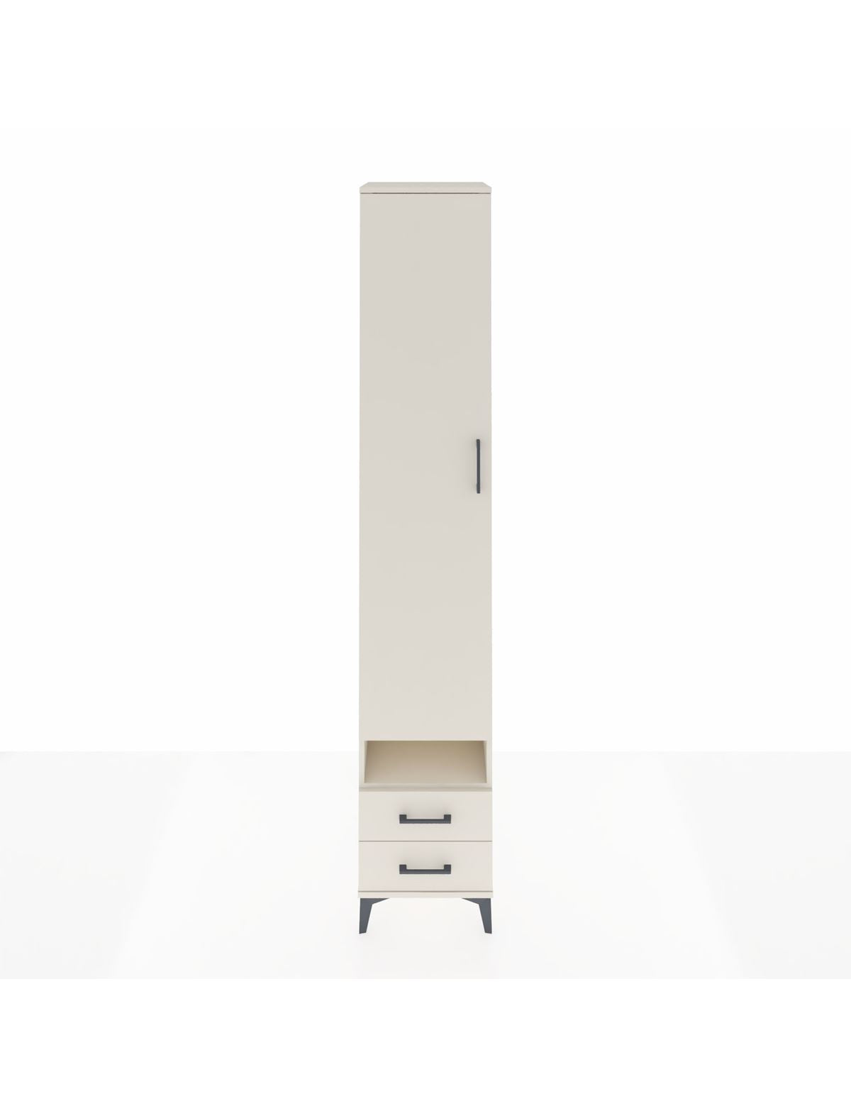 Hyperion Dolap 4 Raflı 2 Çekmeceli Tek Askılı 44x44x243 Aytaşı-Aytaşı