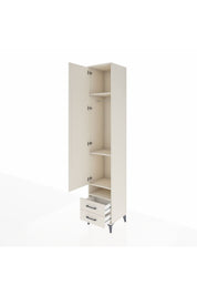 Hyperion Dolap 4 Raflı 2 Çekmeceli Tek Askılı 44x44x243 Aytaşı-Aytaşı