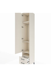 Hyperion Dolap 4 Raflı 2 Çekmeceli Tek Askılı 44x44x243 Aytaşı-Aytaşı