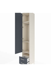 Hyperion Dolap 4 Raflı 2 Çekmeceli Tek Askılı 44x44x243 Aytaşı-Antrasit