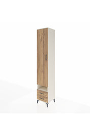 Hyperion Dolap 4 Raflı 2 Çekmeceli Tek Askılı 44x44x243 Aytaşı-Çam