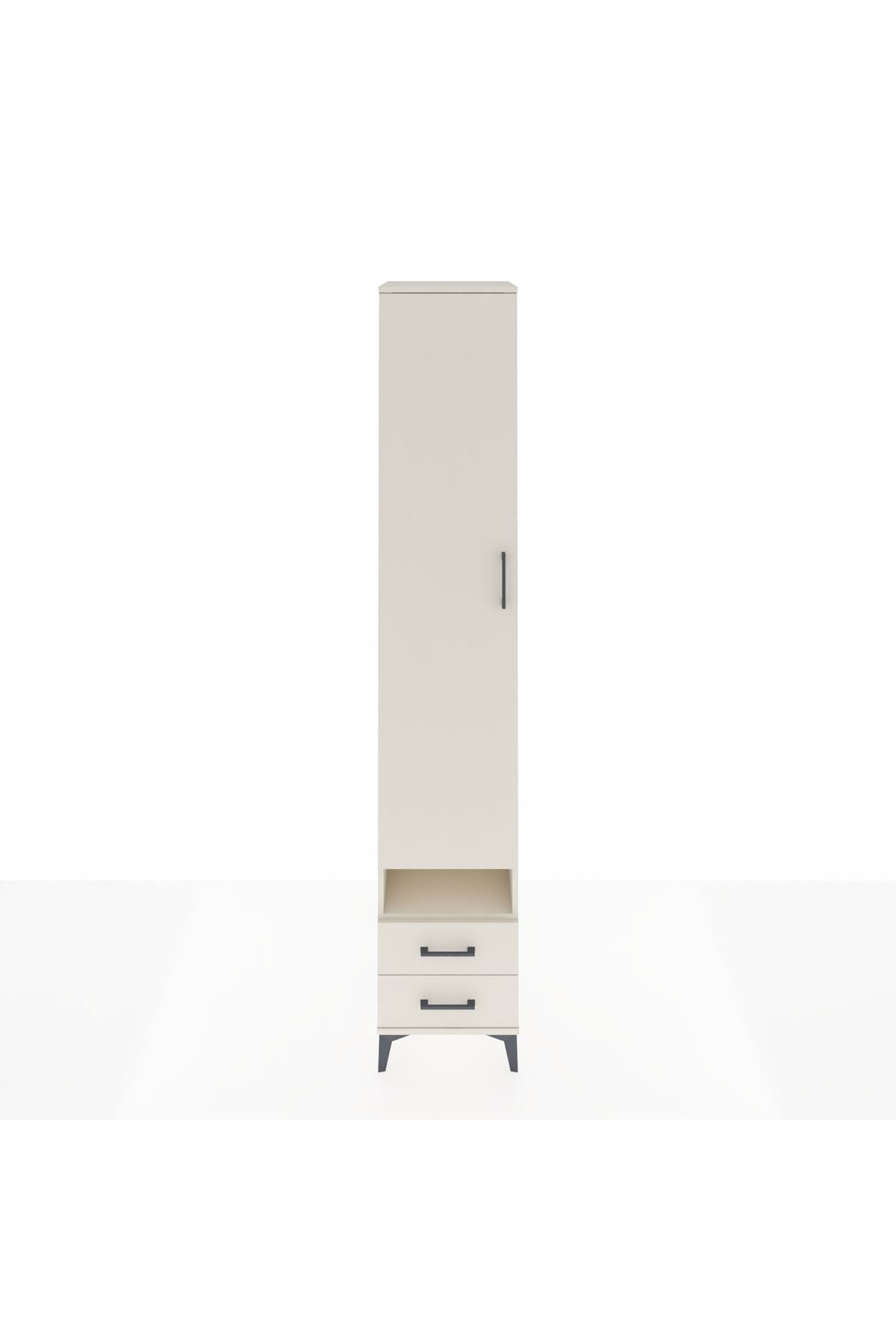 Hyperion Dolap 6 Raflı 2 Çekmeceli Tek Kapaklı 44x44x243 Aytaşı-Aytaşı