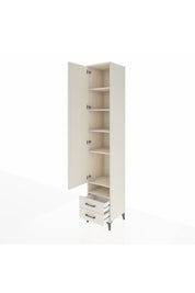 Hyperion Dolap 6 Raflı 2 Çekmeceli Tek Kapaklı 44x44x243 Aytaşı-Aytaşı