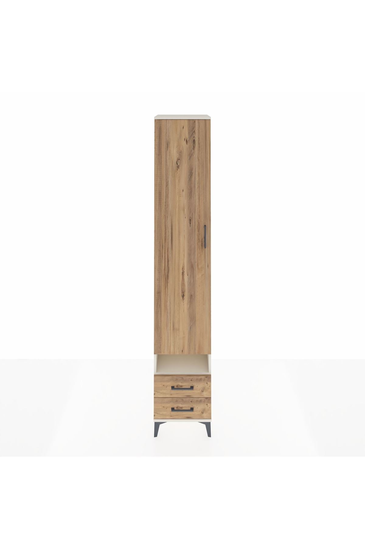 Hyperion Dolap 6 Raflı 2 Çekmeceli Tek Kapaklı 44x44x243 Aytaşı-Çam