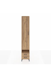 Hyperion Dolap 6 Raflı 2 Çekmeceli Tek Kapaklı 44x44x243 Çam-Çam