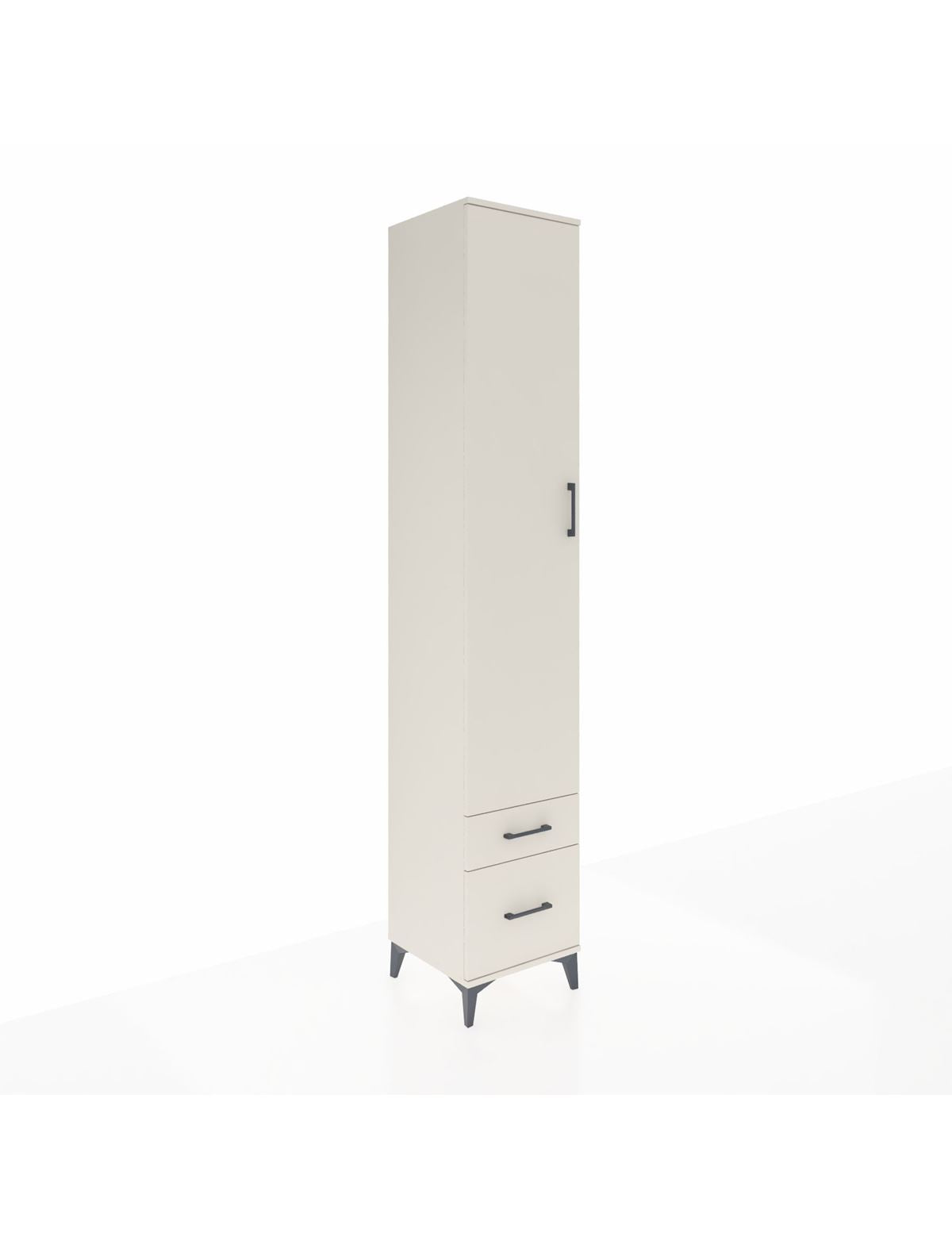 Hyperion Dolap 3 Raflı 2 Çekmeceli Tek Askılı 44x44x243 Aytaşı-Aytaşı