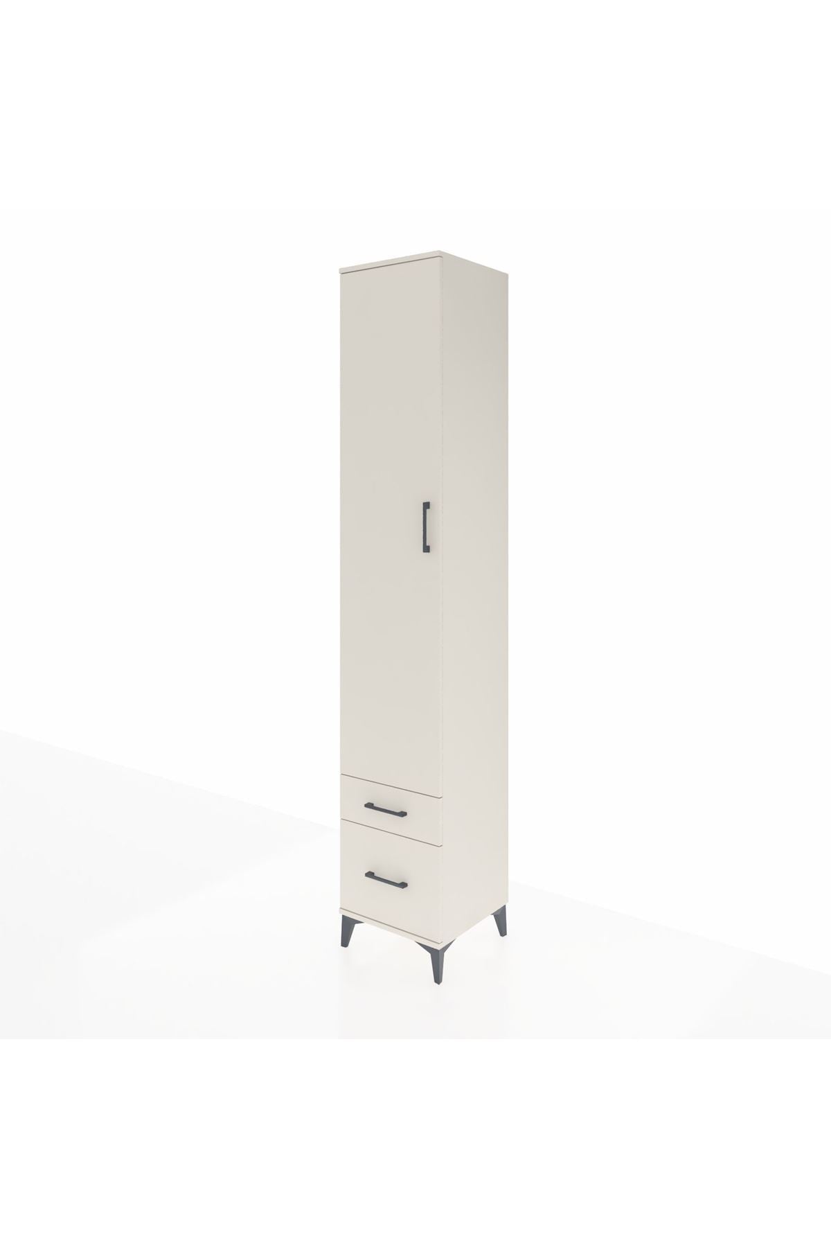 Hyperion Dolap 3 Raflı 2 Çekmeceli Tek Askılı 44x44x243 Aytaşı-Aytaşı