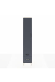 Hyperion Dolap 3 Raflı 2 Çekmeceli Tek Askılı 44x44x243 Aytaşı-Antrasit