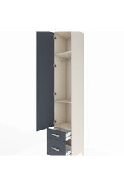 Hyperion Dolap 3 Raflı 2 Çekmeceli Tek Askılı 44x44x243 Aytaşı-Antrasit