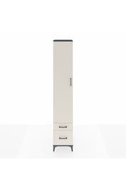 Hyperion Dolap 3 Raflı 2 Çekmeceli Tek Askılı 44x44x243 Antrasit-Aytaşı